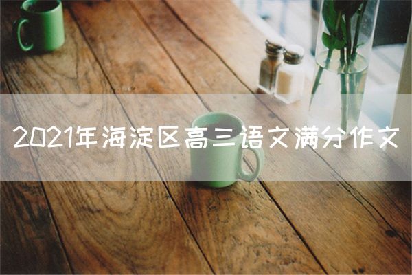 2021年海淀区高三语文满分作文