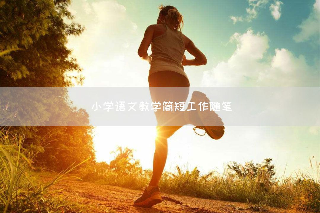 小学语文教学简短工作随笔