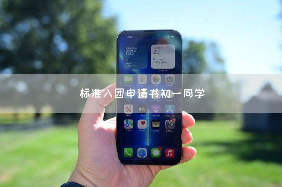 标准入团申请书初一同学