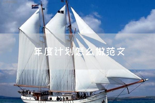 年度计划怎么做范文