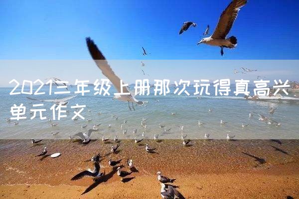2021三年级上册那次玩得真高兴单元作文