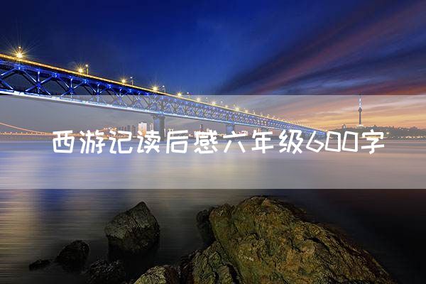 西游记读后感六年级600字